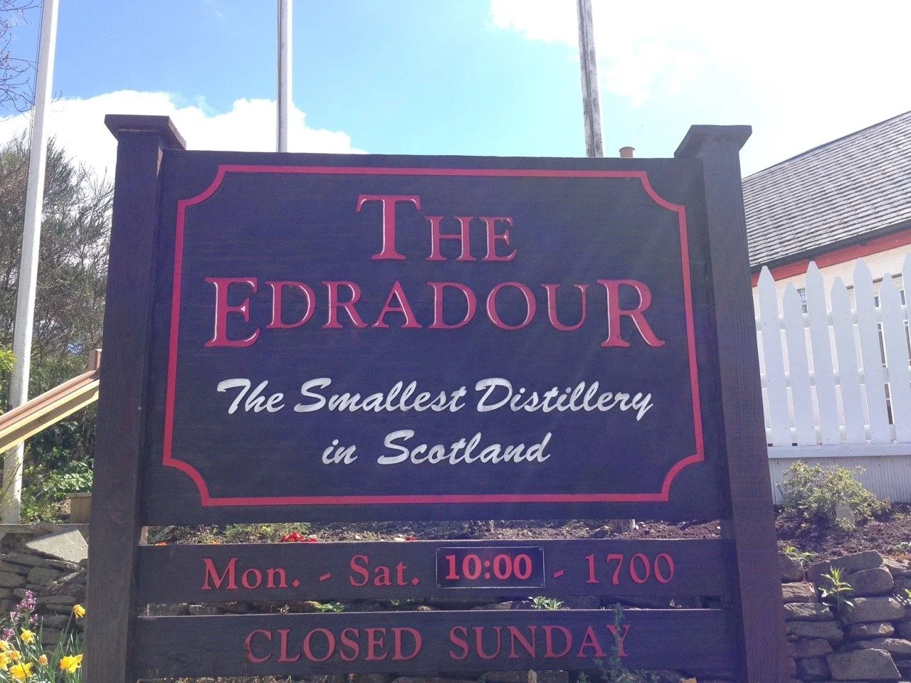 The Edradour Destillerie in Schottland, die kleinste Distille in Schottland