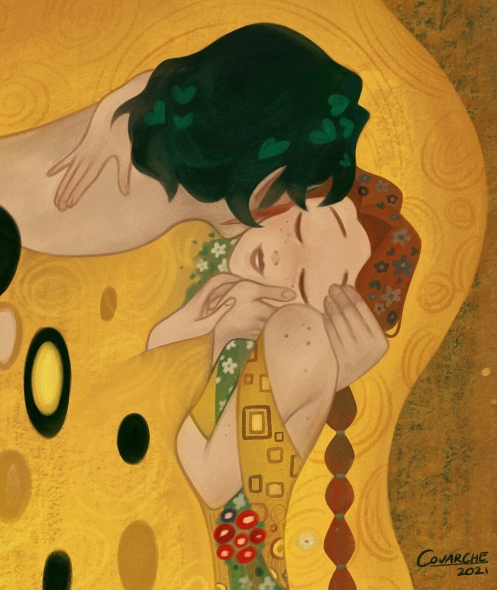 Perks of being an artist: putting your characters into famous paintings because you feel like it⁣
⁣⁣⁣
#art #illustration #thekiss #oc #originalcharacter #tlf #thelastfamiliar #lorna #frey