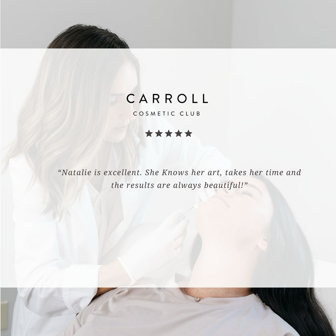 We love client reviews! Your feedback keeps us smiling. Please keep it coming &ndash; it helps us improve and exceed your expectations. Thanks for being part of our journey!
.
.
#CarrollCosmeticClub #CosmeticCareCarrollton #TrustedCosmeticProvider #A