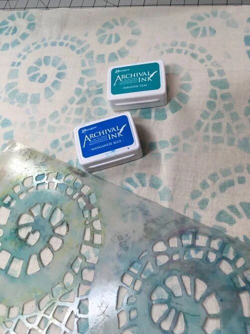 Stenciling on Fabric