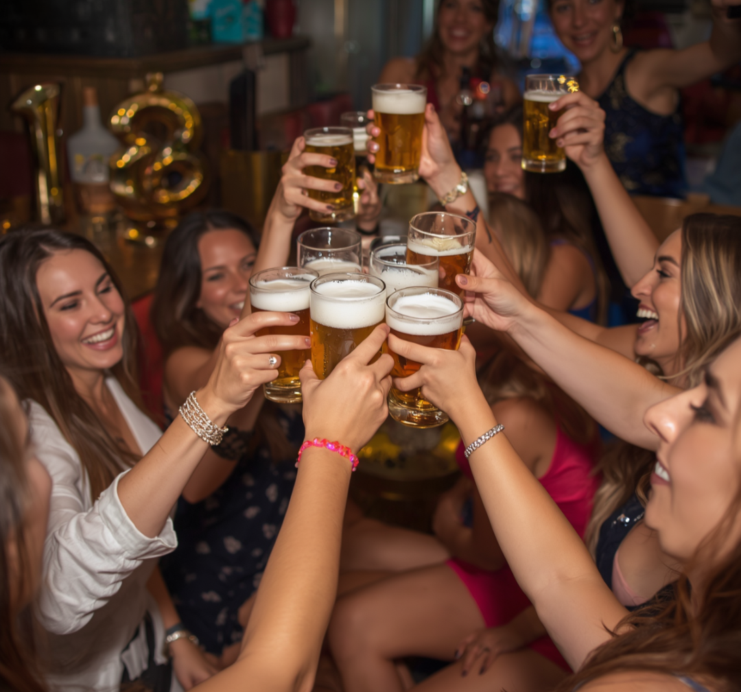 Bachelorette party drinks with custom craft beer kegs Richmond VA