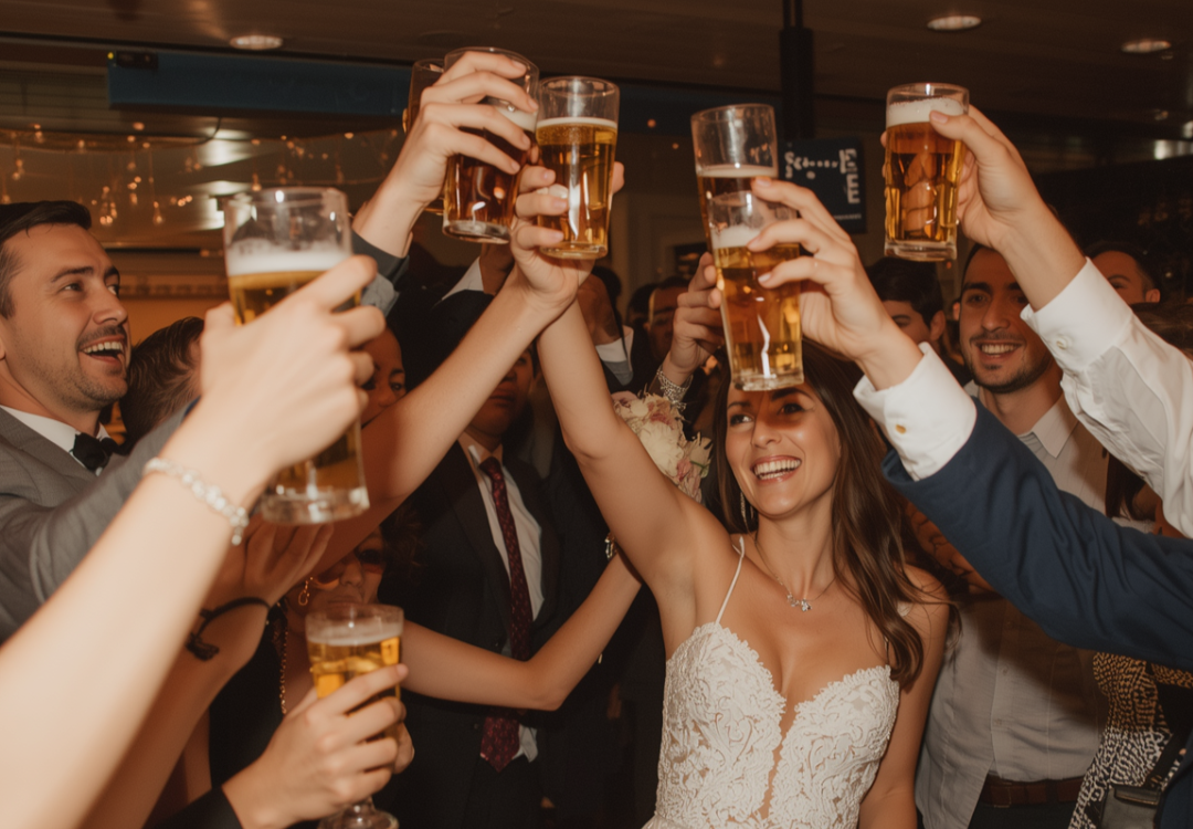 Wedding celebration journey with craft beer at multiple events Richmond