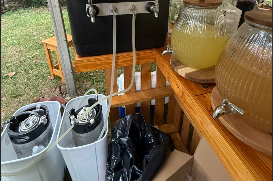 Mobile brewing service at Richmond VA wedding reception