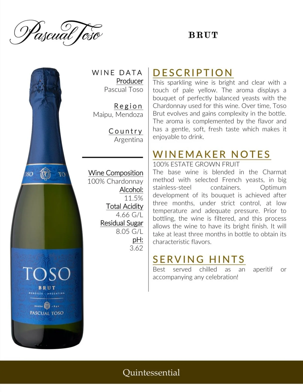Toso Brut and Toso Brut Ros&eacute; are taking center stage at the Bubbly Bar tomorrow at Taste! Central Florida. 🍾 

Crafted in Mendoza from estate-grown fruit, these sparkling wines bring soft, elegant bubbles and bright, refreshing flavor to ever