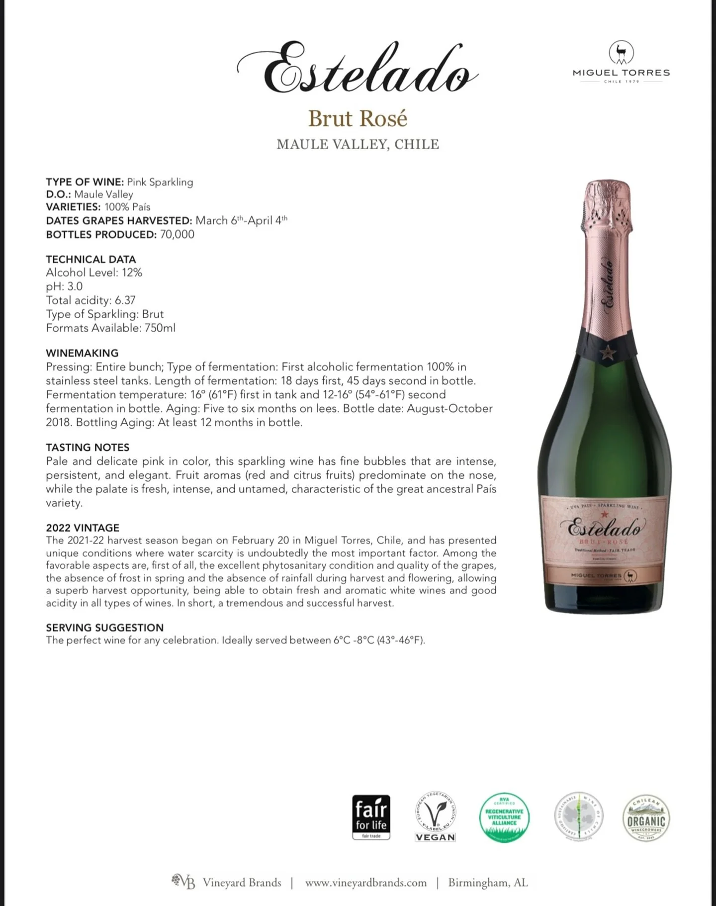 Getting ready to pop bottles tomorrow at Taste! Central Florida with Miguel Torres Estelado Brut Ros&eacute; at the Bubbly Bar. 🍓✨

Made from 100% Pa&iacute;s grapes in Chile&rsquo;s Maule Valley, this vibrant sparkling ros&eacute; brings crisp acid