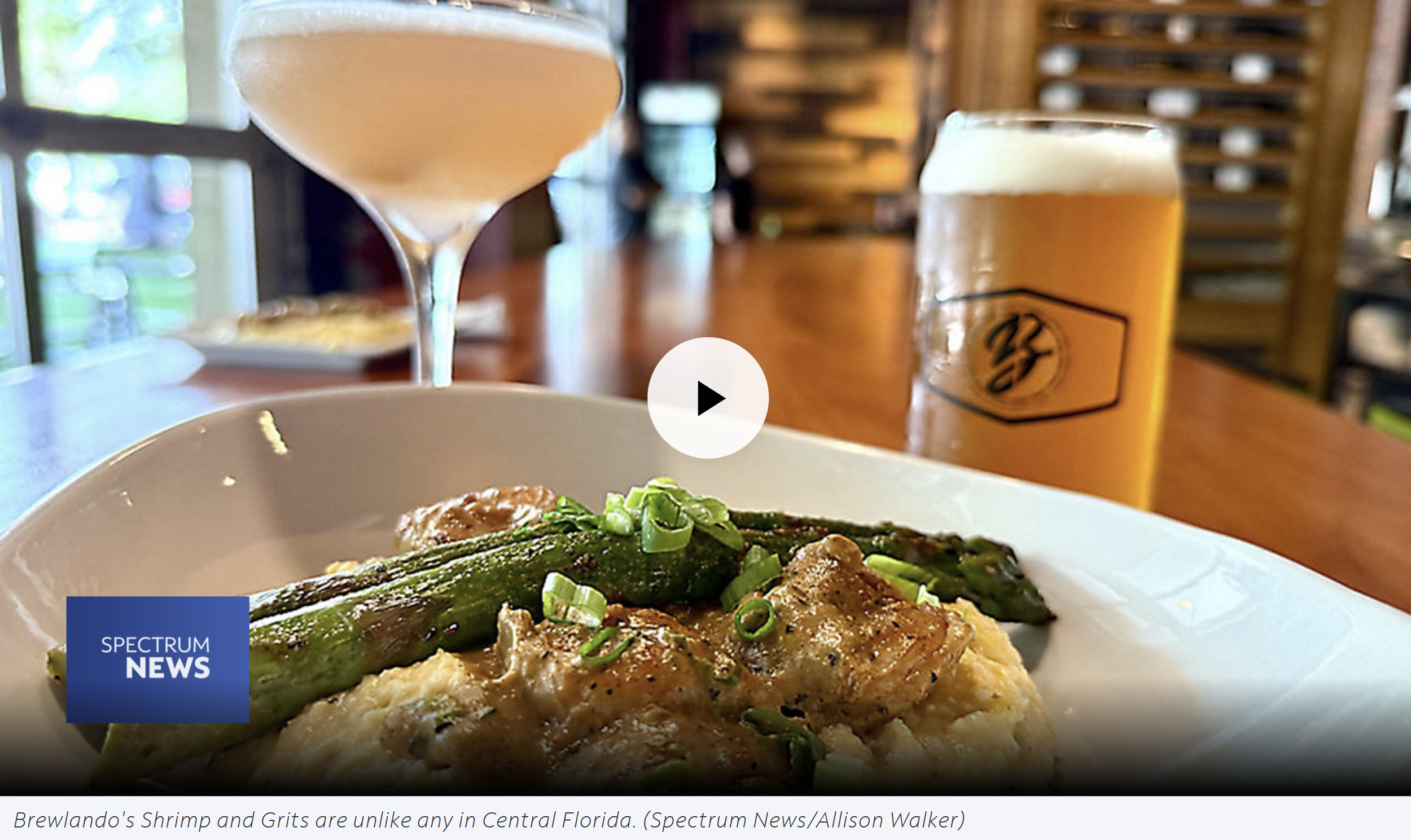 Brewlando’s Shrimp & Grits Featured on News 13’s Chef’s Kitchen