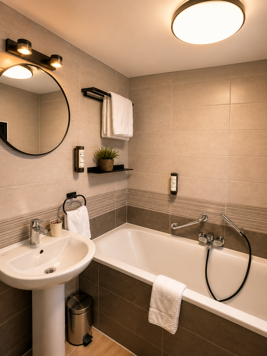 B&R Hotel Piano  chambre double avec cuisine, terrasse et baignoire