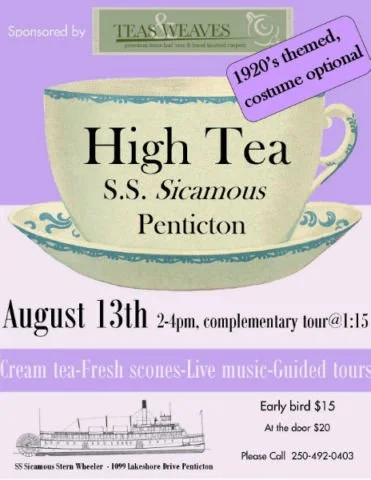 PAST EVENT – HIGH TEA AUGUST 2015