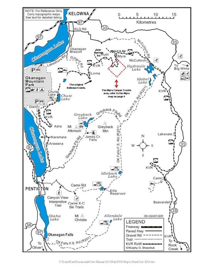 Kettle Valley Railway Trail Maps — S.S. Sicamous Marine Heritage Park