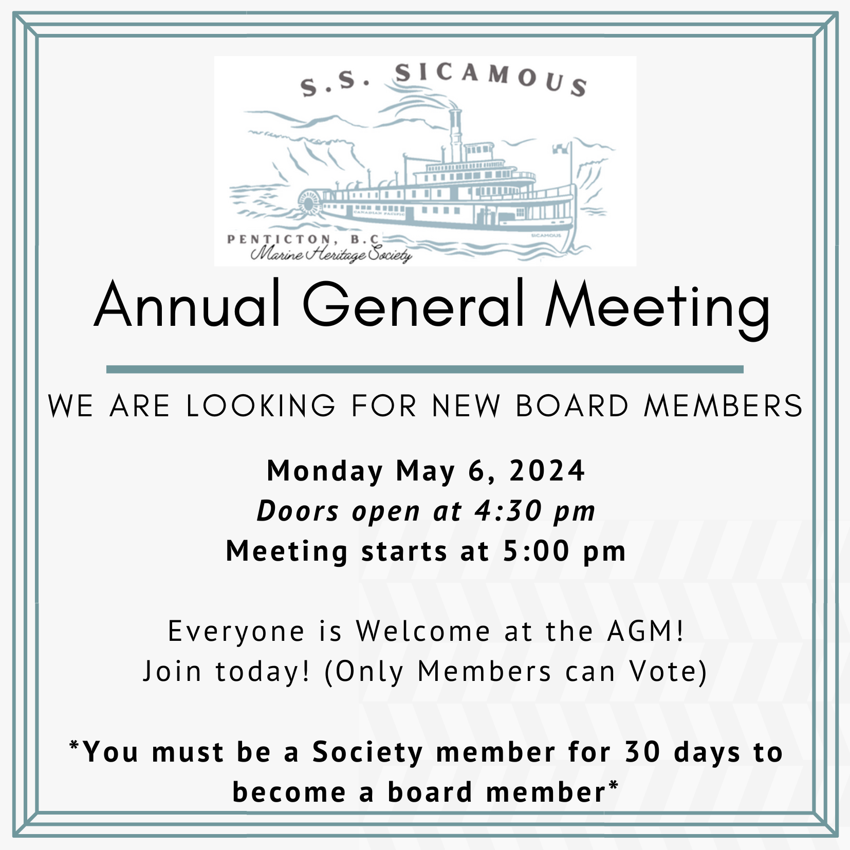 Annual General Meeting Invitation