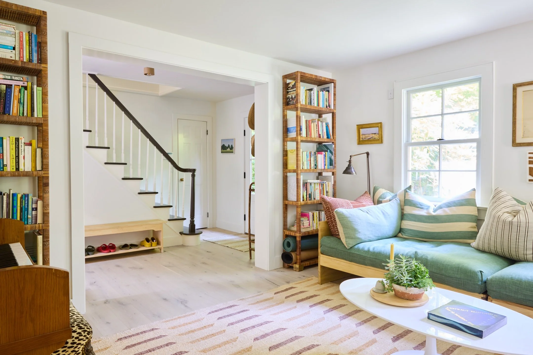 Entryway and living room