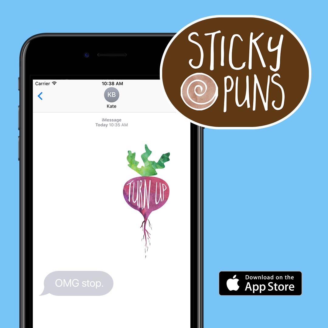 Funny iMessage sticker apps — Sticky Puns