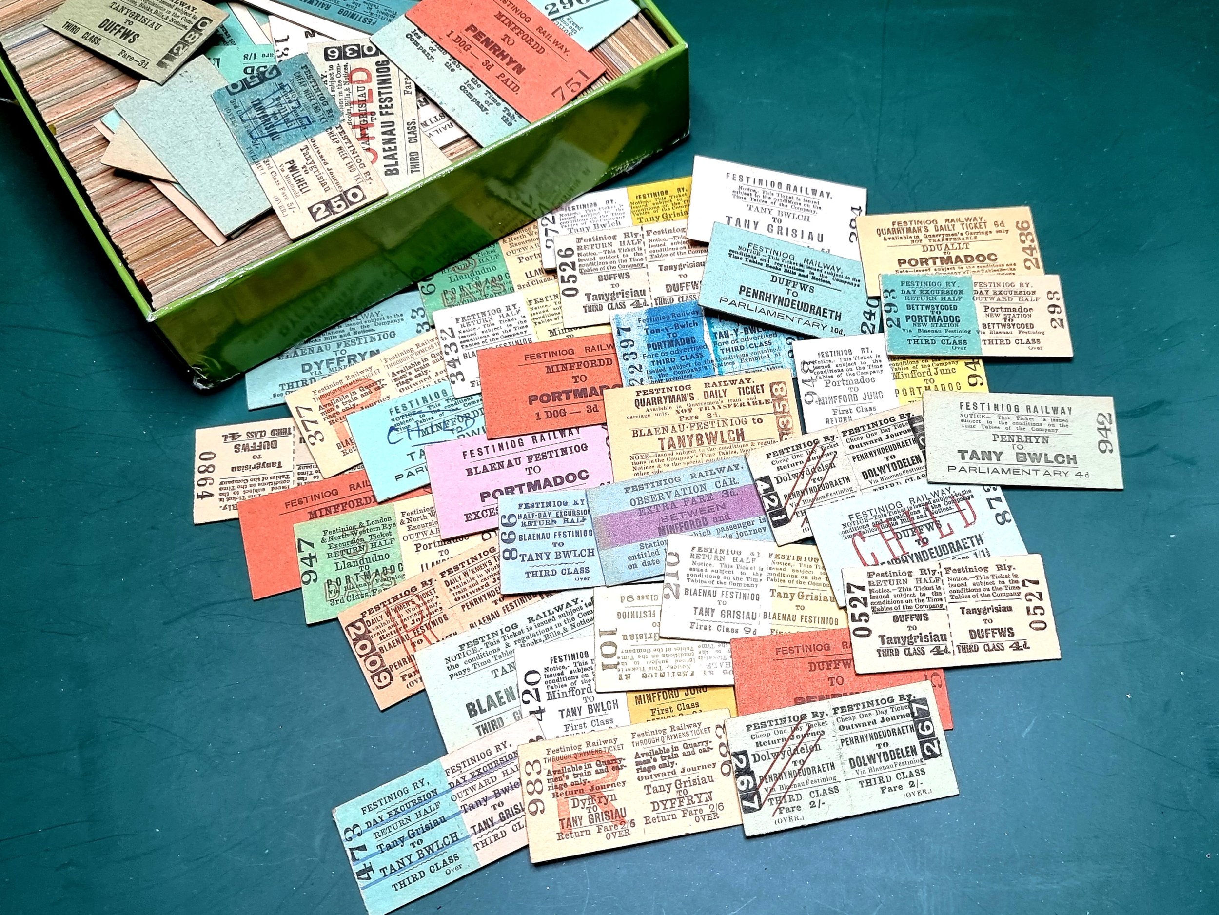 Vintage British Railway Tickets