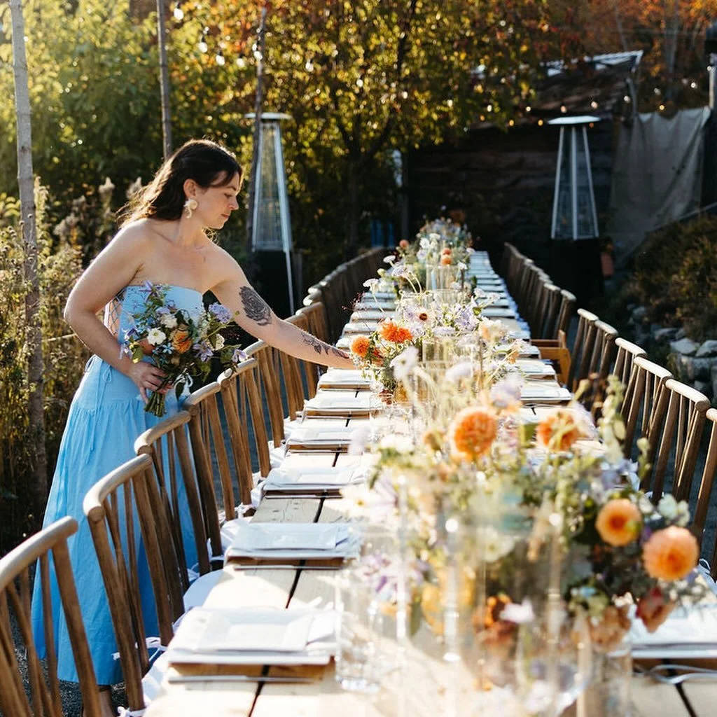 ever so thankful for this beautiful life, my trusting clients, and fellow vendors I get to create with 🫶🏻 happy thanksgiving!

(the only time I&rsquo;d ever be in a dress working a wedding is when I&rsquo;m also a bridesmaid for my best friend 🥰)
