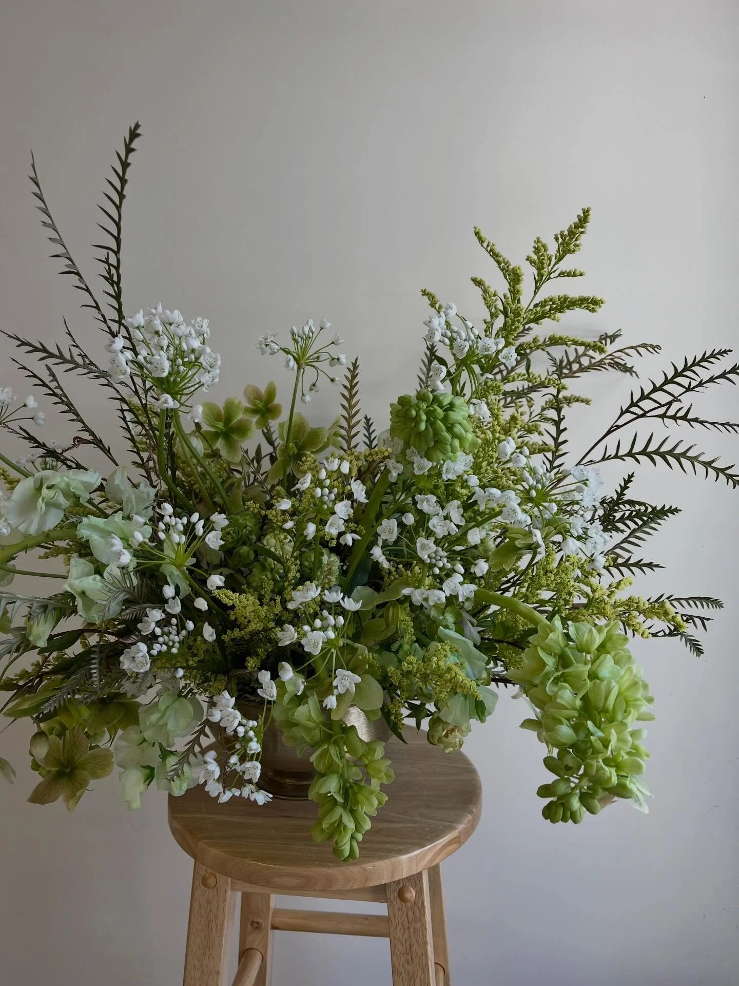 ART IN BLOOM 2026 @portlandmuseum 
This year I was thrilled to interpret a piece of jewelry instead of a painting! This is a butterfly brooch made by Lucien Gautrait. 
My artist statement below:
&ldquo;The handcrafted, ornamental brooches and pendant
