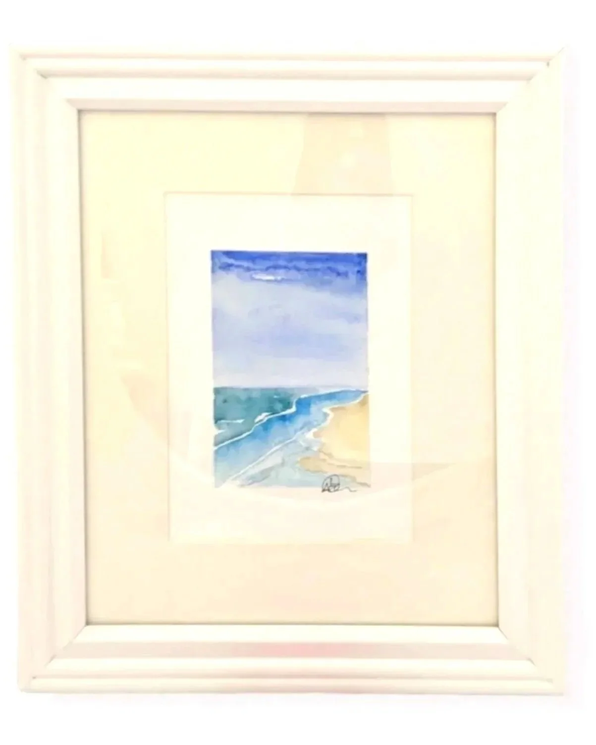Serene Blessings, Watercolor
Matted in Cream, Framed in White
8"X10"
Available at Seaside Design, Dennis, MA