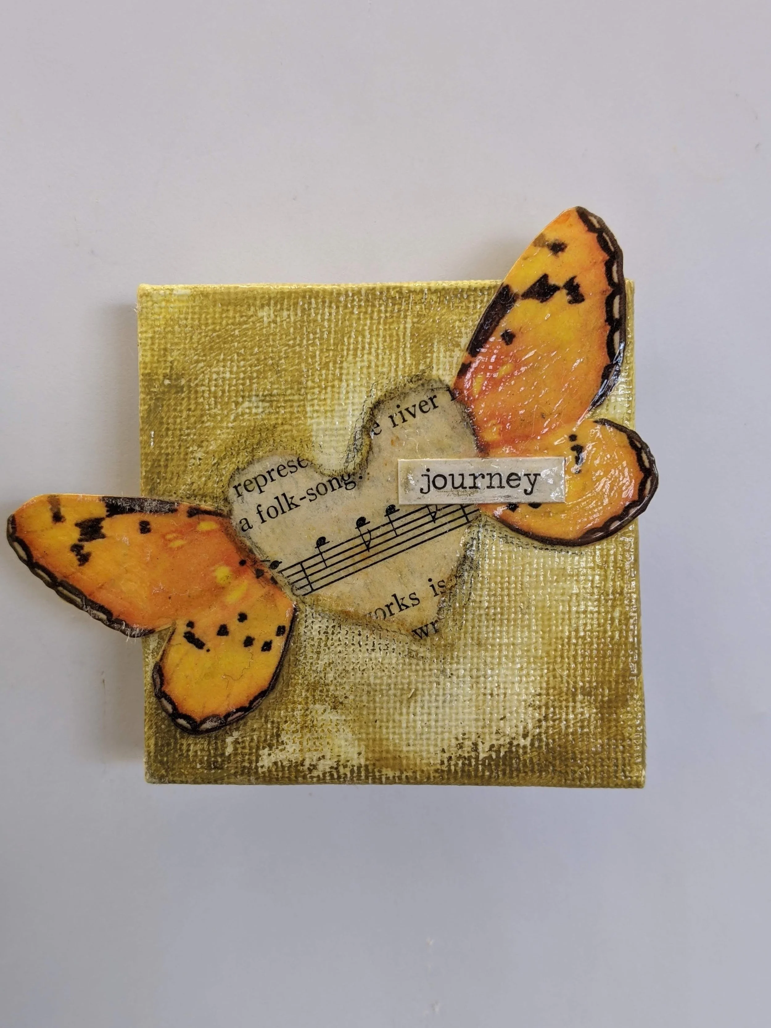 "Journey"
Mini Mixed Media Artwork on Canvas.
Private Collection.
Not Available.