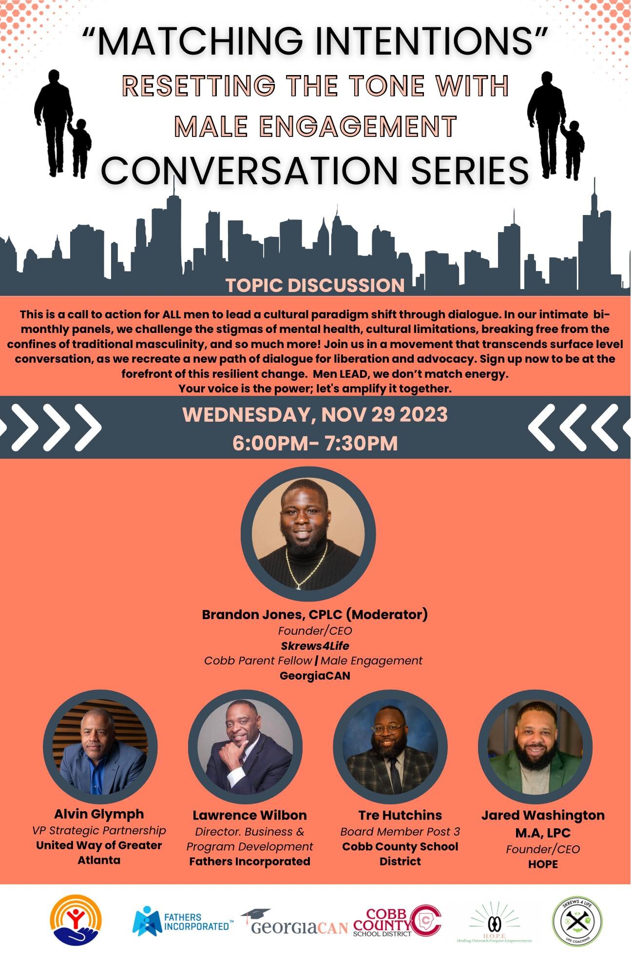 ✅REGISTER NOW!!

*LINK IN BIO*

🌟 Join me for a groundbreaking event!🌟 

As part of my male engagement project with GeorgiaCAN, I&rsquo;m thrilled to kick off our first &quot;Matching Intentions&quot; Conversation Series. This inaugural session bri
