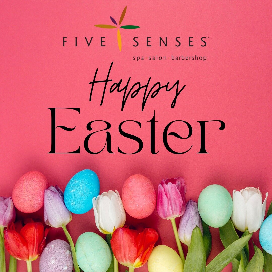 🐰🌷🐣 In observance of the holiday, our salon is closed today. Happy Easter to all who celebrate! 🌟 We will reopen tomorrow with our regular hours. See you then!🌼🌸

Book online! www.fivesensespaandsalon.com

#HappyEaster #HolidayClosure #SeeYouTo