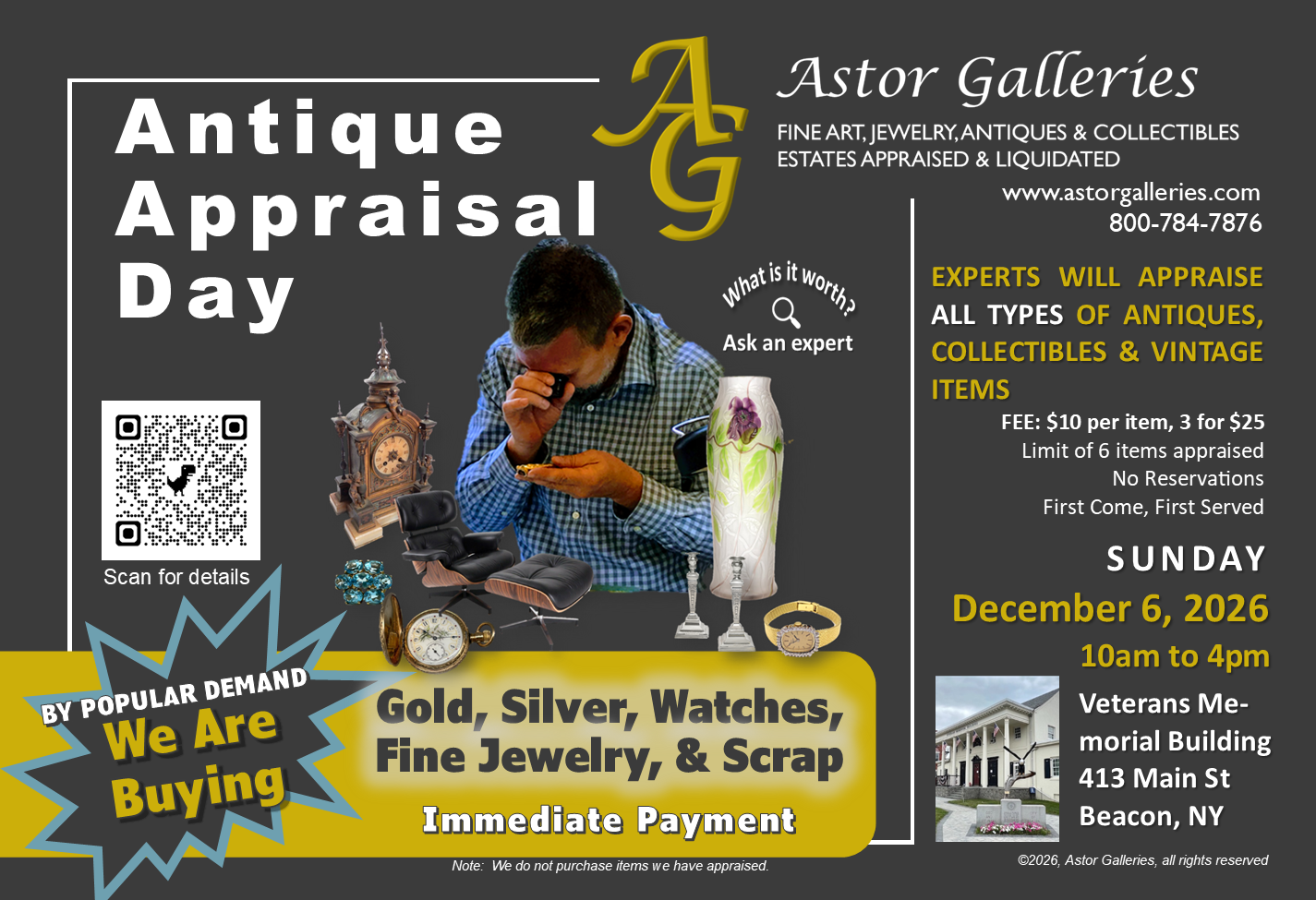 Antique Appraisal Day Beacon, NY