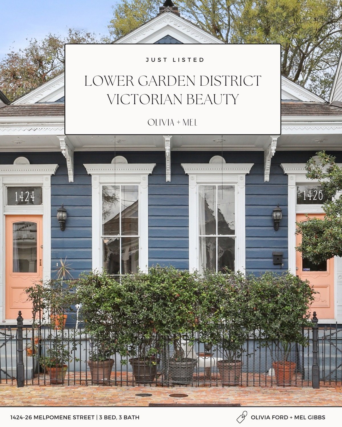She&rsquo;s here&hellip;&hellip; 👀🌷

Introducing 1424-26 Melpomene. Experience quintessential Lower Garden District living in this vibrant Victorian double. She blends historic soul with modern living, featuring soaring 12&rsquo; ceilings, original