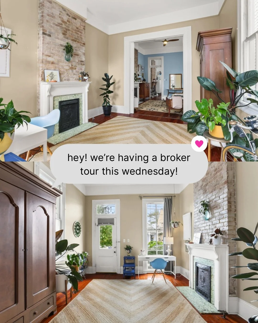 join us for an exclusive broker tour of 1424-26 Melpomene on wednesday 5/20, 11:30am-1:30pm. 

stop by for some @frenchtruck coffee, and explore a thoughtfully designed double with history, style, and functionality in every corner! 

afterwards, take