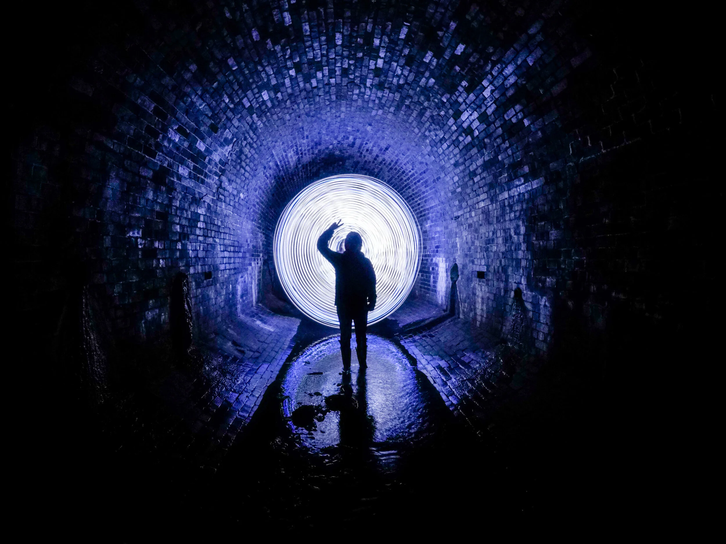 Walking Through The Tunnel