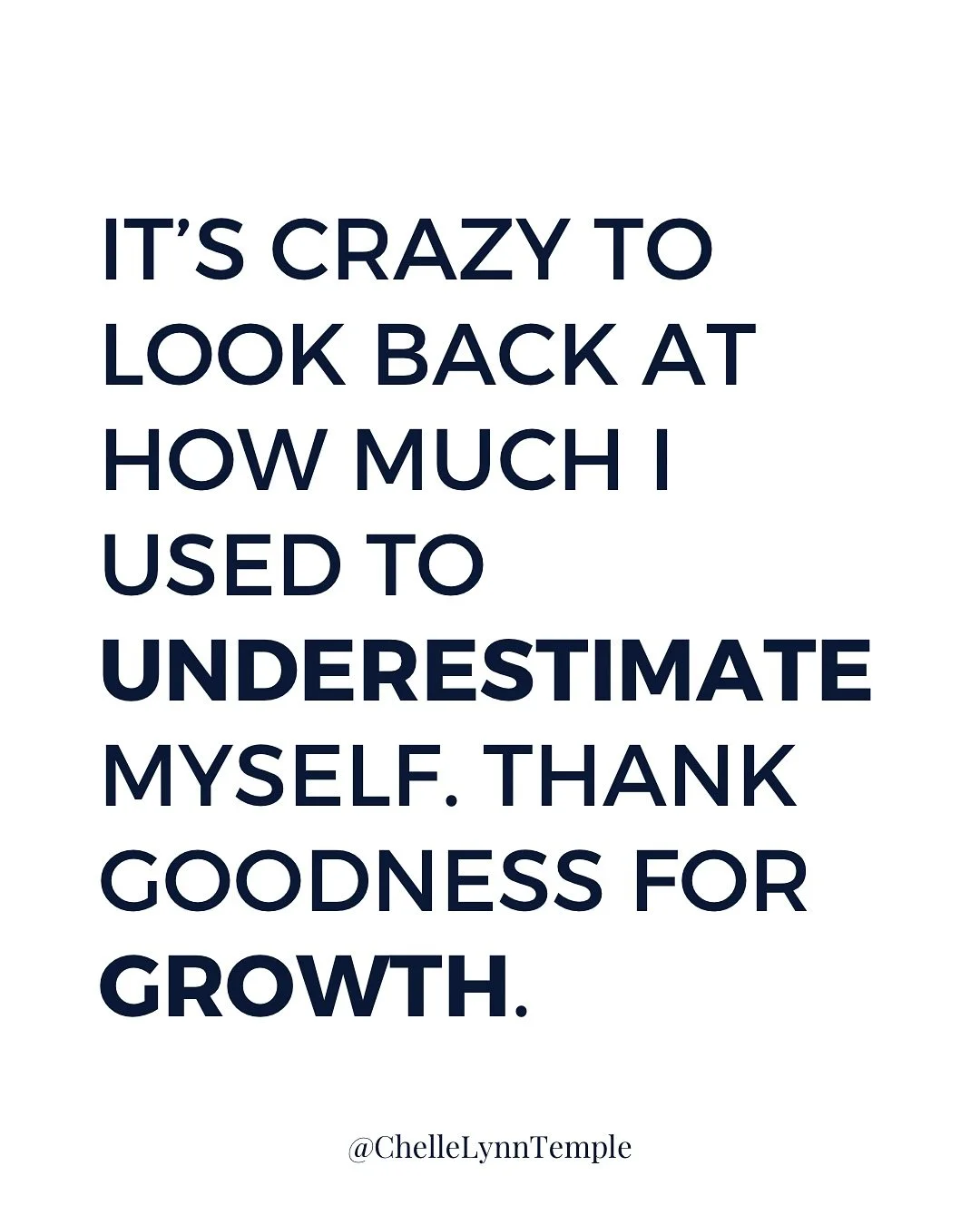 It&rsquo;s wild to look back and realize how much I used to underestimate myself.

How small I played.
How often I waited for permission.
How much I second guessed everything.
How long I believed I had to prove I was &ldquo;ready.&rdquo; (even to mys