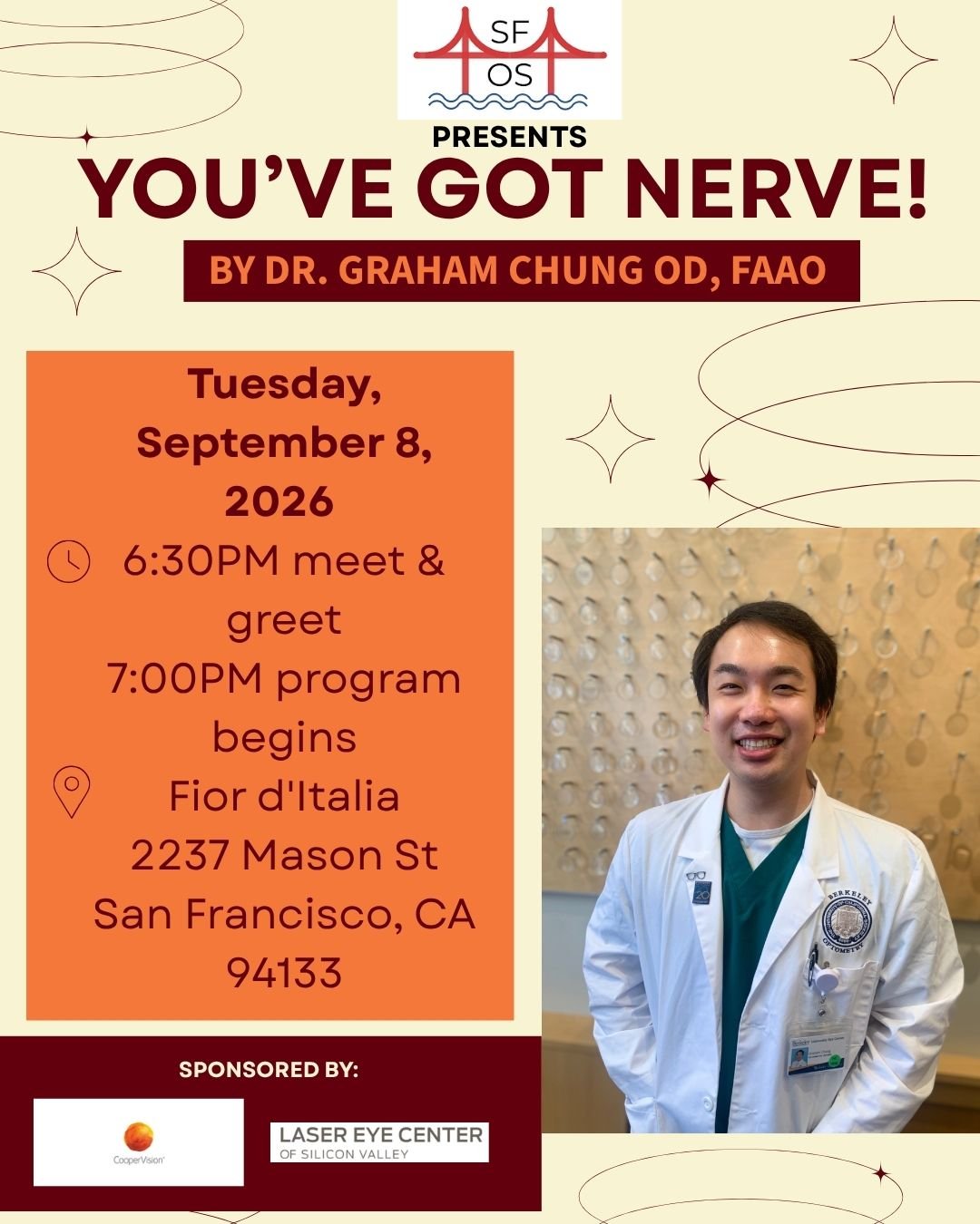 SEPTEMBER 2026 CE MEETING: Graham Chung, OD, FAAO