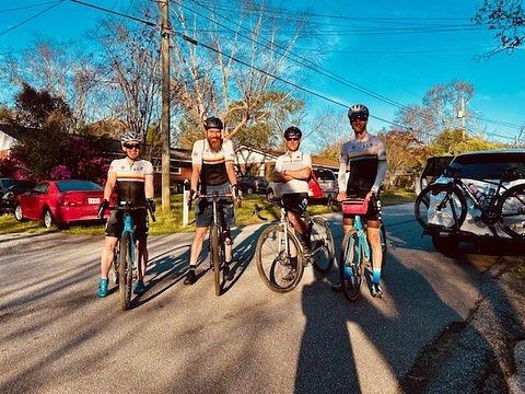 some of our riders went on a little adventure yesterday: drove to our friend mat&rsquo;s house, took the train to florence and rode back to charleston! looks like @mat.brady @wbradsh @ktjoelle and @jasonalayne had a blast!  #LCR #lowcountryracing #ri