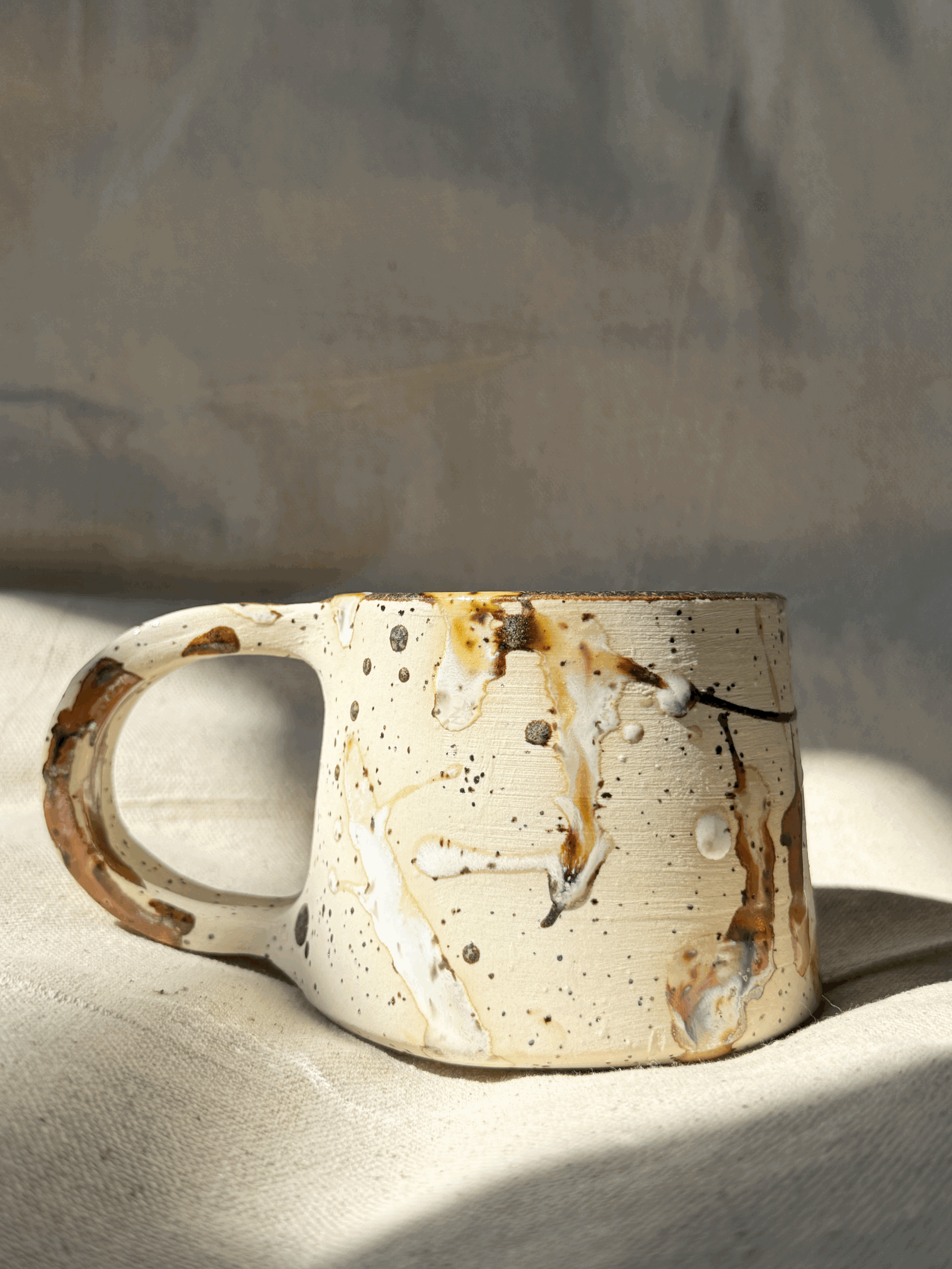 splatterware mug