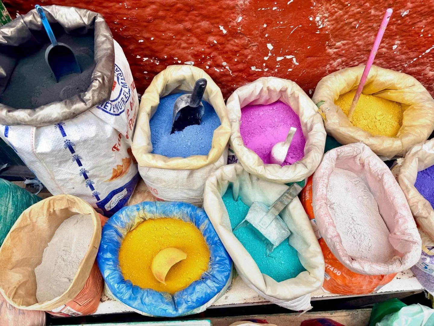 Wandering through the #medinas brings an endless parade of images: from tiny one-artist shops to ridiculous #mannequins  to #berber women in town for the weekly market to #shadowpatterns on tile to ubiquitous #moroccancats .  #tetuouan #chefchouan #f