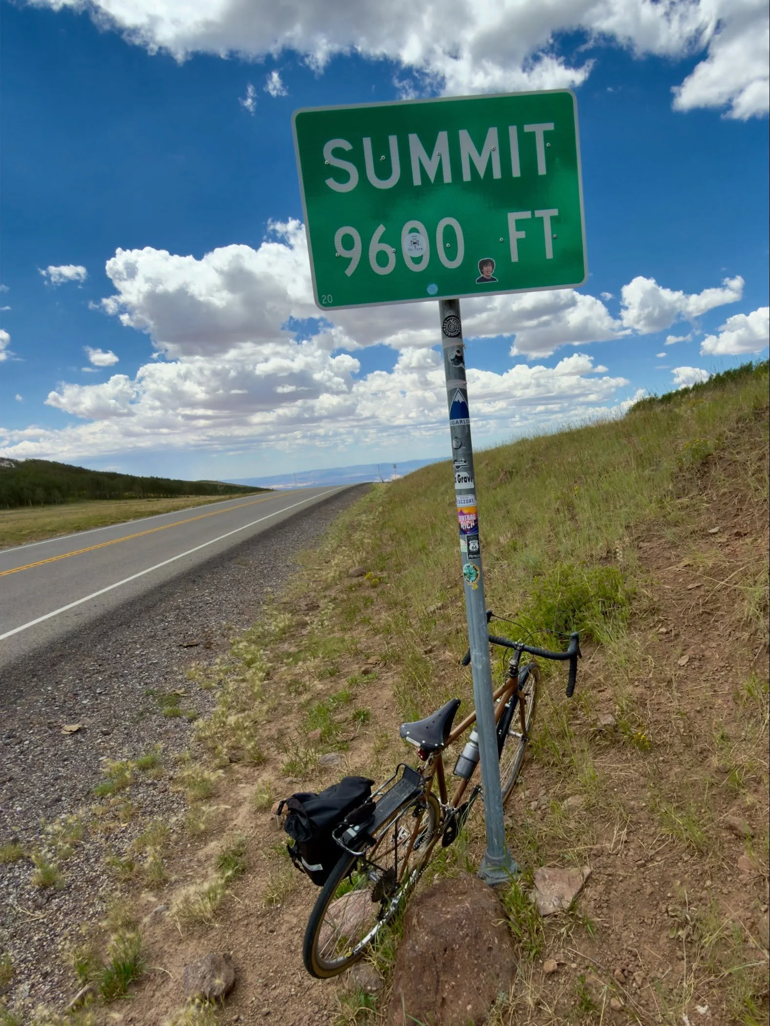When I was 70, I set a goal&mdash; ride my bike over #bouldermountain &mdash; and I did it. So at 75, I figured I better give it another go. Mighty beautiful up there today: 37 miles from Torrey to Boulder. 4,000 feet of uphill pedaling. That&rsquo;s