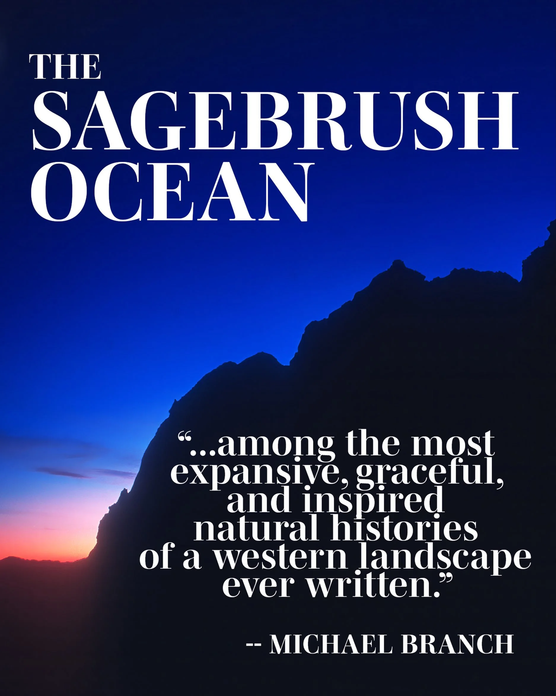 Okay, here we go! This is the first presentation I&rsquo;ll be making this fall as the new, updated, 35th (!) anniversary edition of my Great Basin book, &ldquo;The Sagebrush Ocean&rdquo; arrives in the world. I&rsquo;m delighted to start my round of