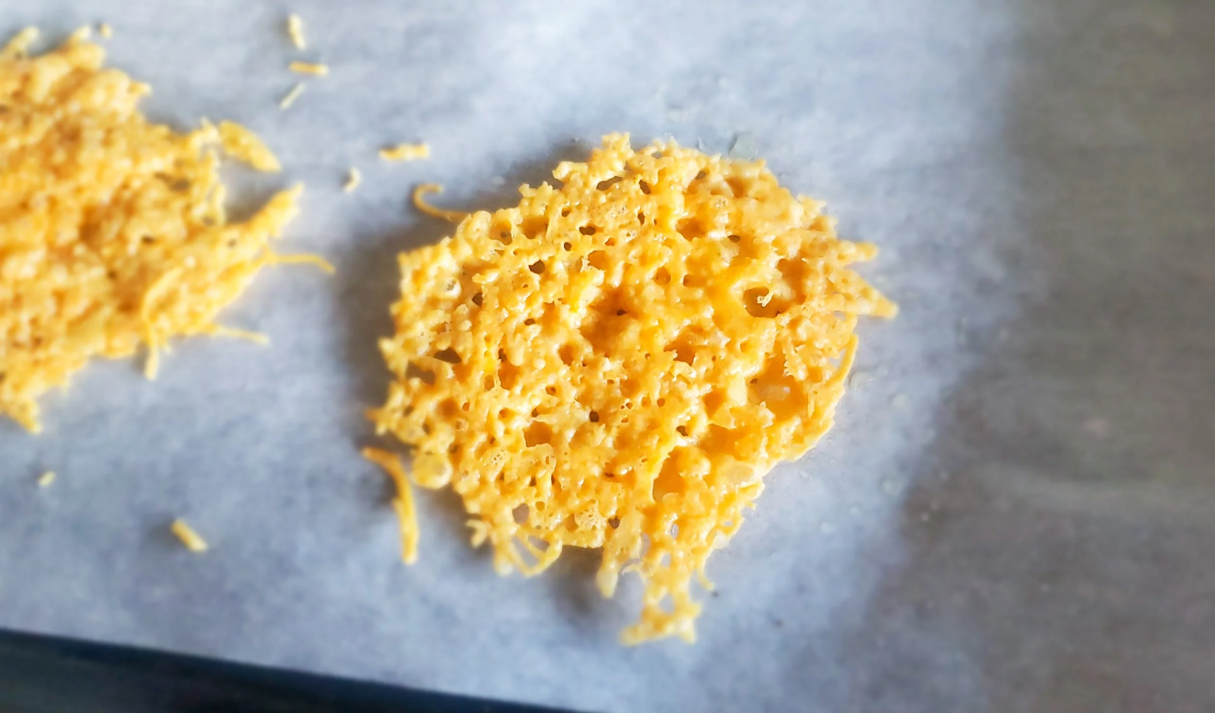 Crispy parmesan cheese
