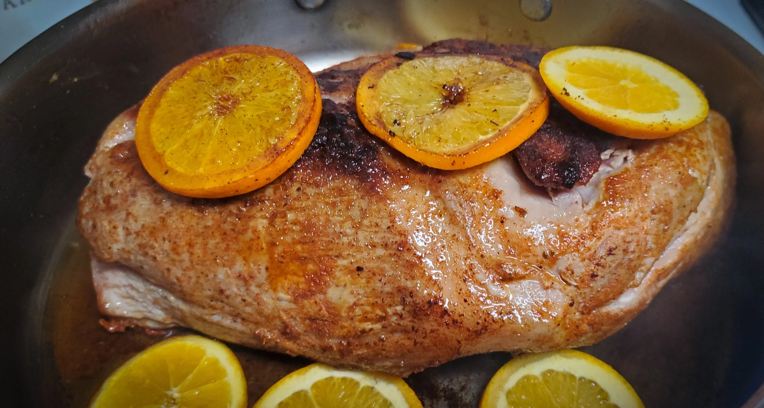 searing pork butt on all sides