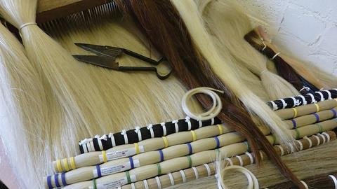 Horsehair Ready to be Installed on a Bow