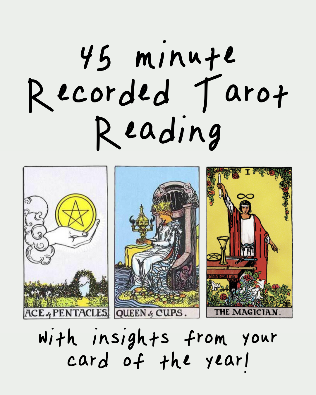 45 Minute Recorded Tarot Reading