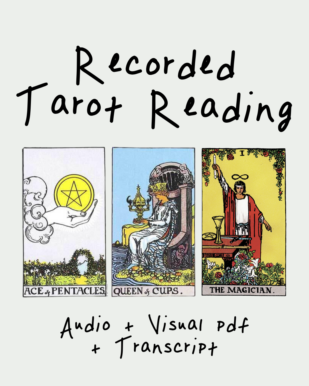 Recorded Tarot Reading (Audio + Visual Images)