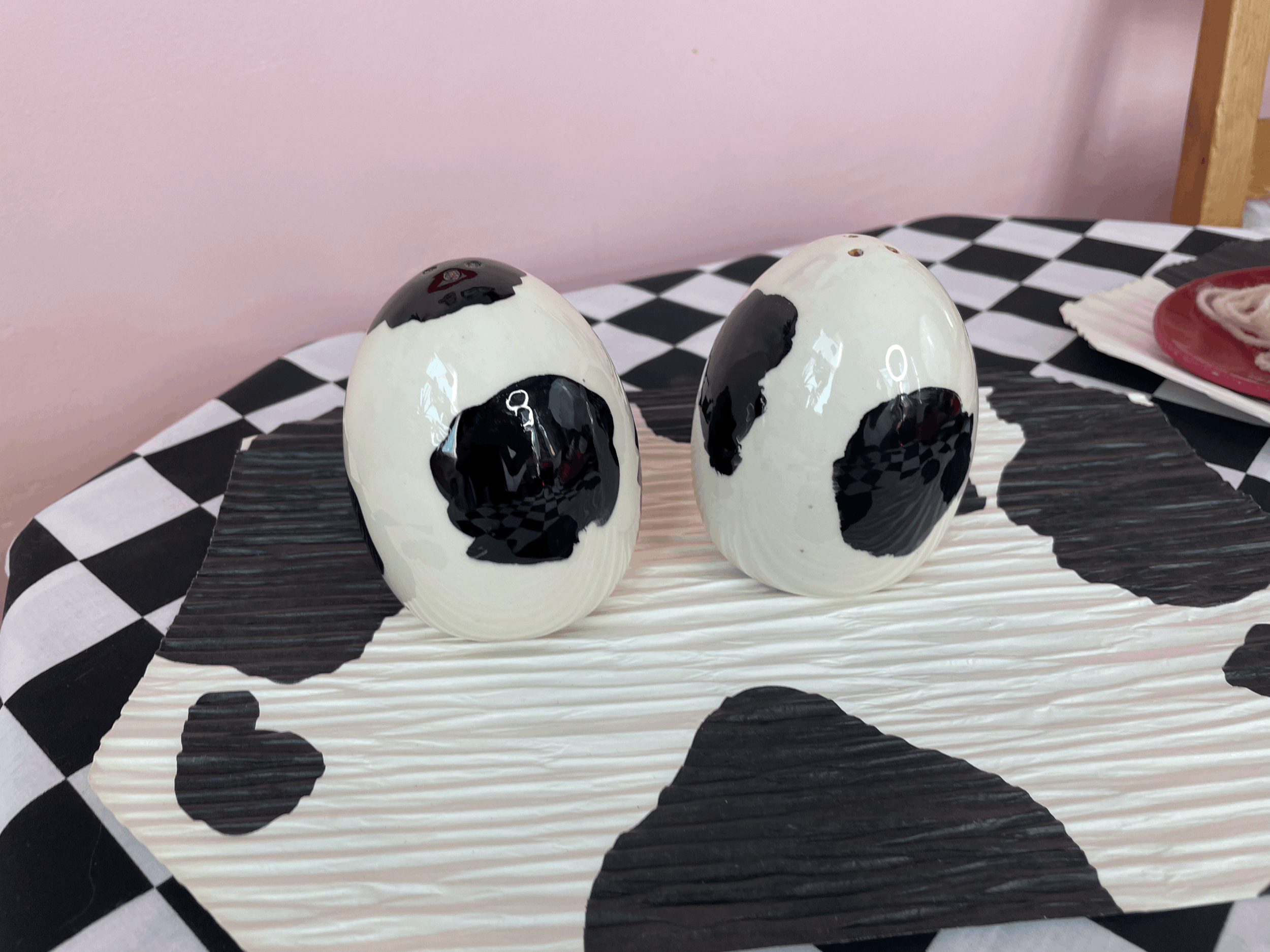 Cow Ceramic salt and pepper shakers