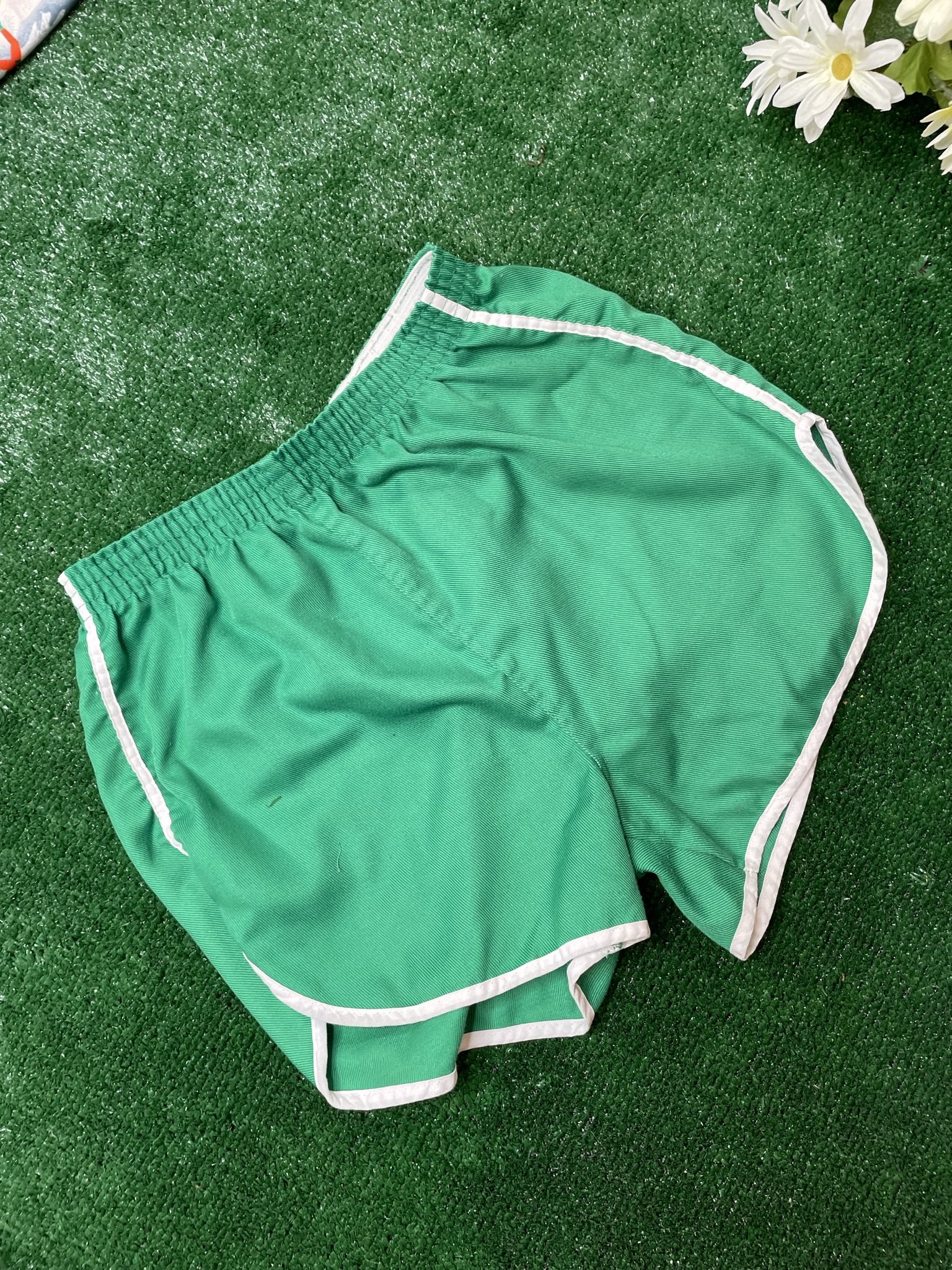 Vintage Green Gym Shorts