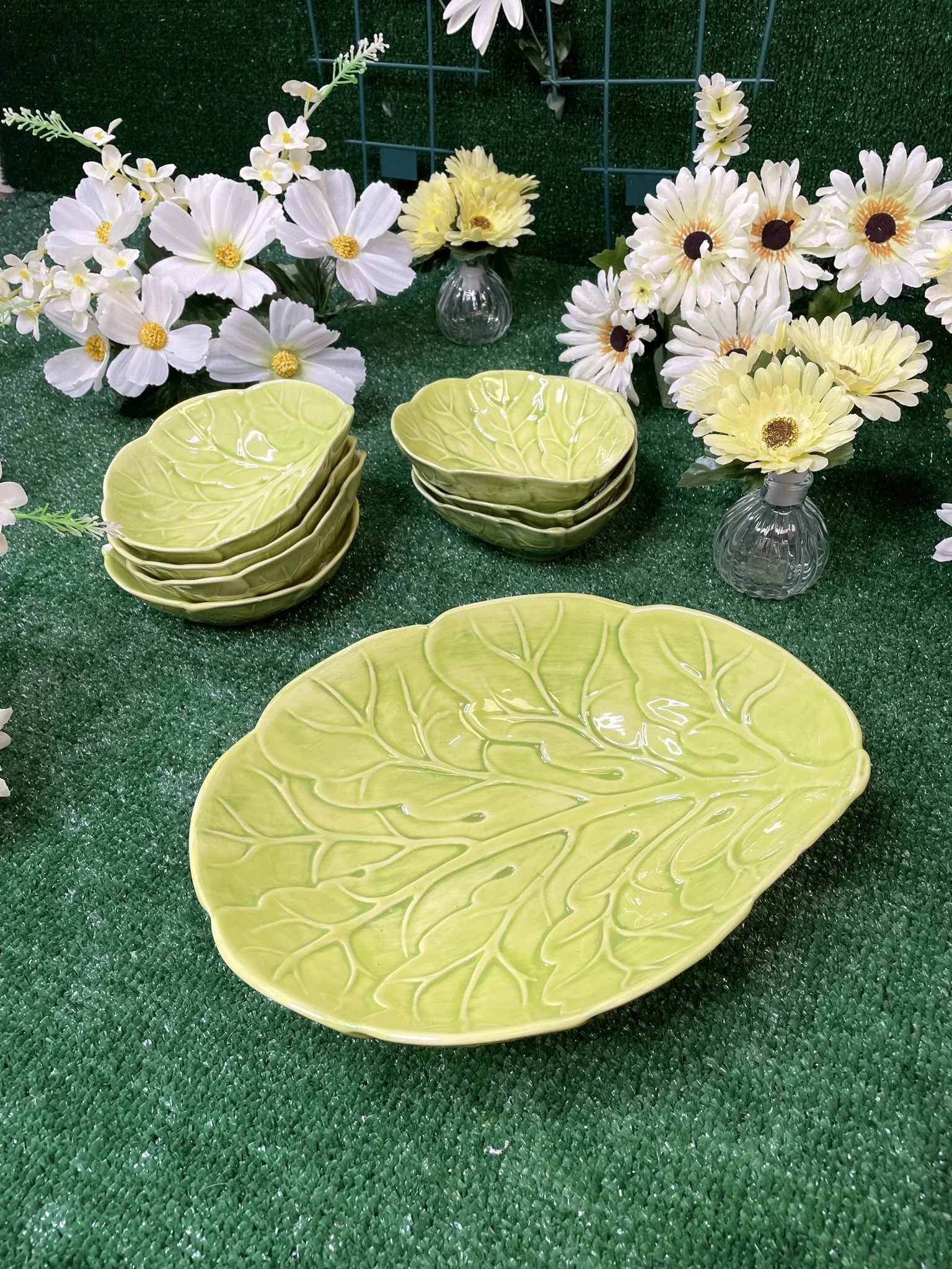 Handmade cabbage serving bowel set