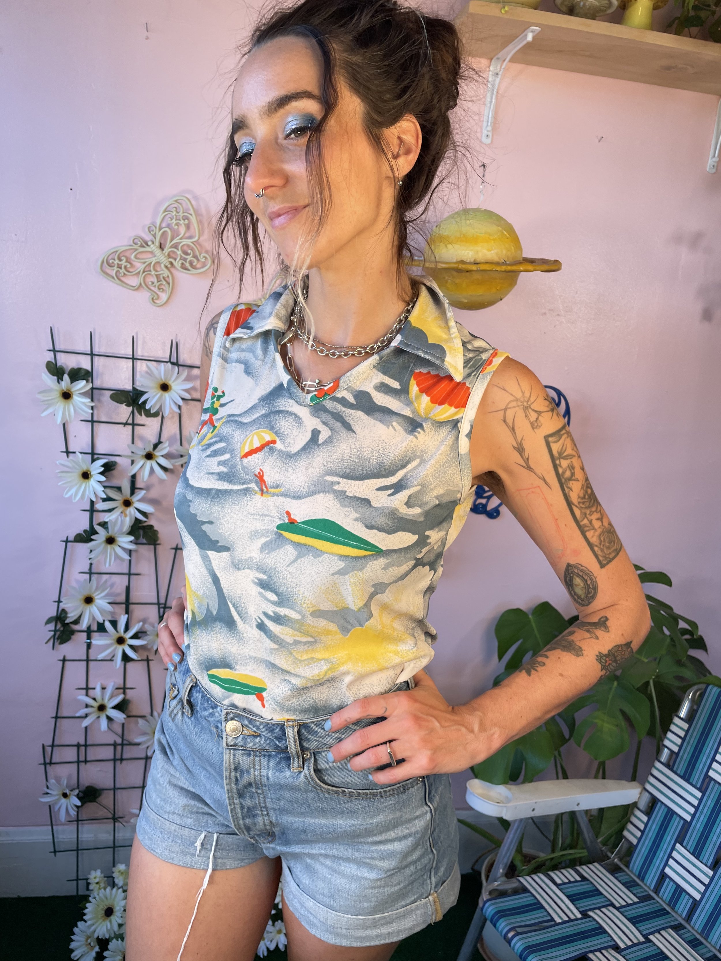 Retro Cool V-neck Tank