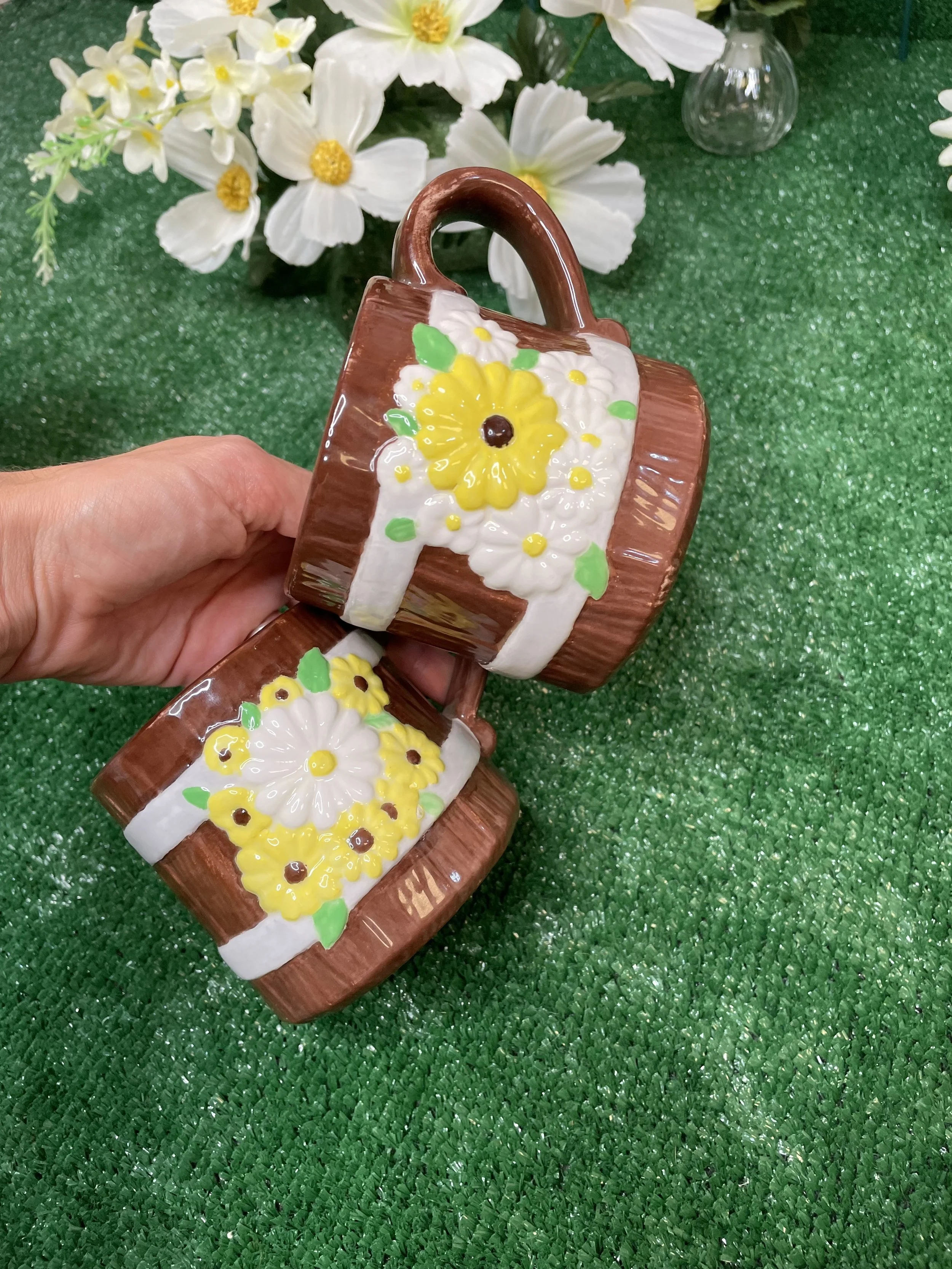 Daisy Ceramic Mug set