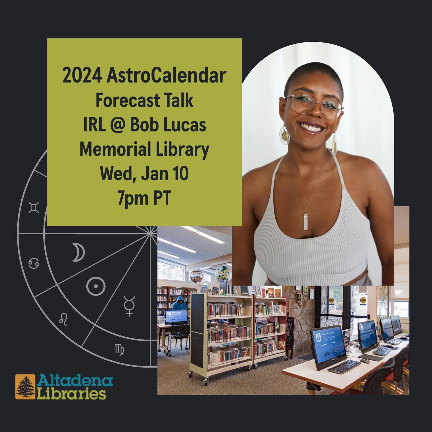 IN PERSON IN LOS ANGELES

I&rsquo;ll be giving a lil talk about the major themes of 2024 at Altadena&rsquo;s Bob Lucas Memorial Library this coming Wednesday and I&rsquo;d love to see you there! 

The event is totally free but registration is require
