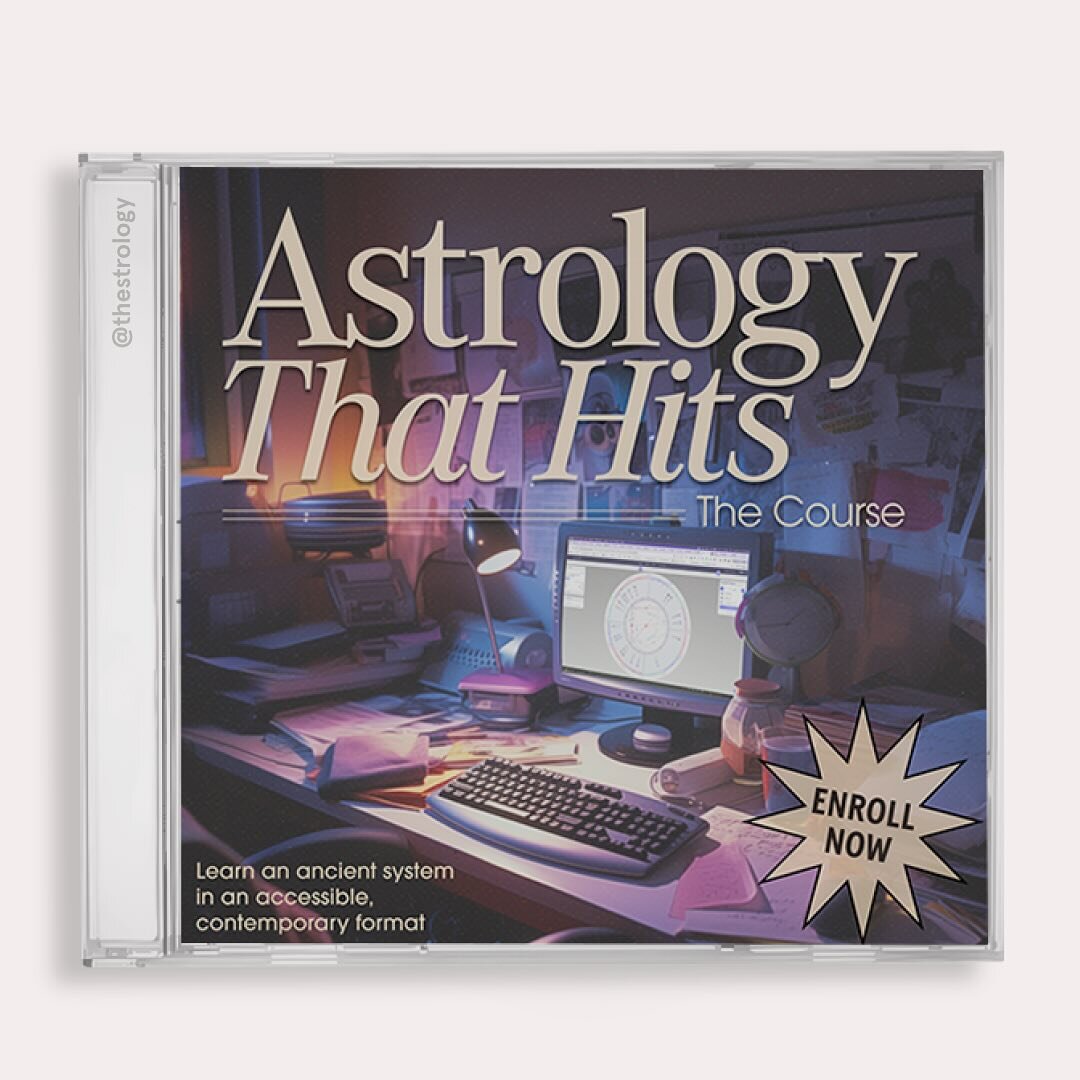 Stoked AF to announce my newest offering, Astrology That Hits: The Course!!! 

A 4-month intensive covering the fundamentals of astrology, with me as your guide. 

Who: Me, you &amp; a bunch of Astro nerds

What: The Astrology Course of your Dreams

