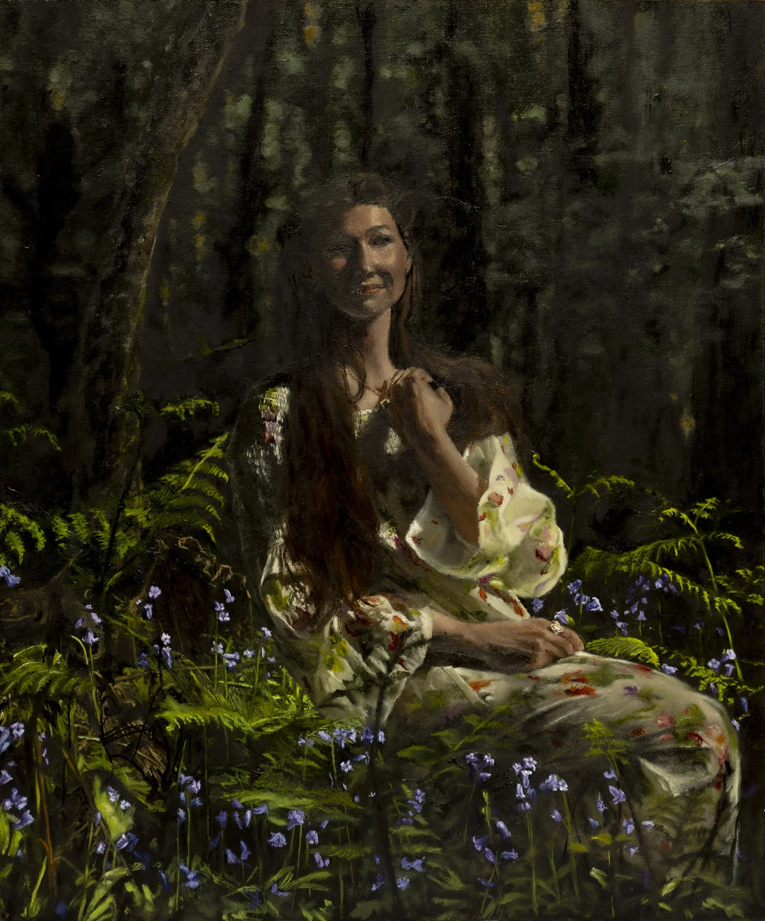 'Primavera', oil on wood board, 60 cm x 50 cm