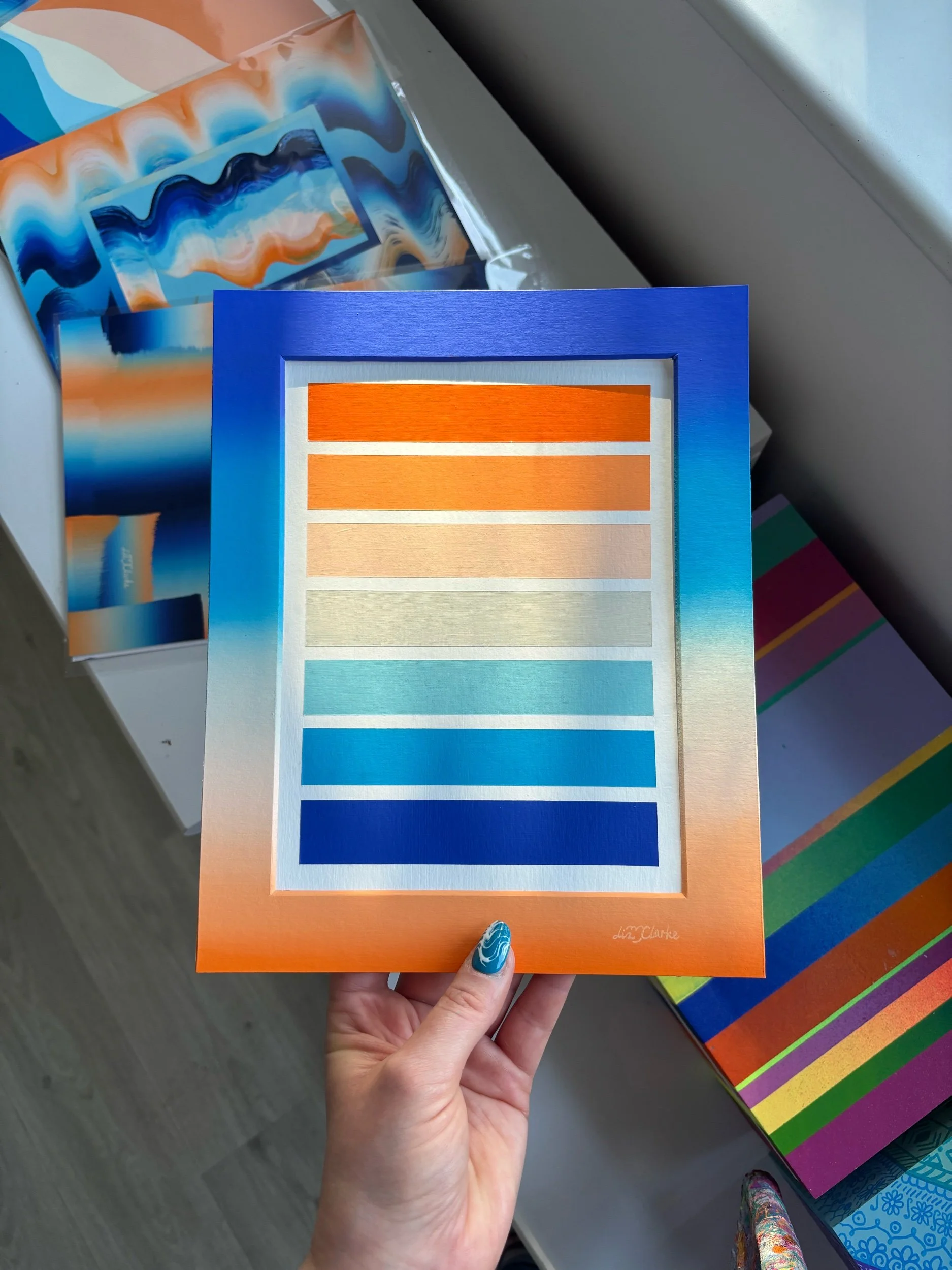 Gradient Colour Palette No.1 - 8"10" on Paper