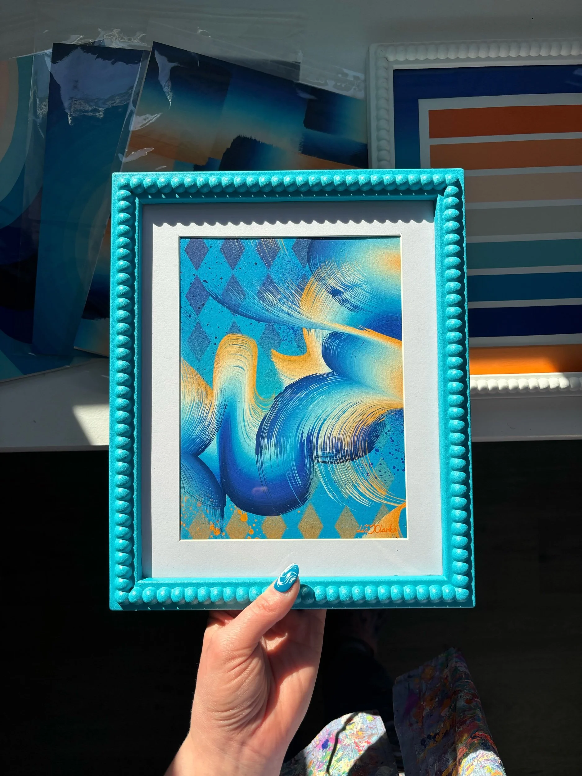 Brushstroke Study No. 22 - 8"10" on Paper