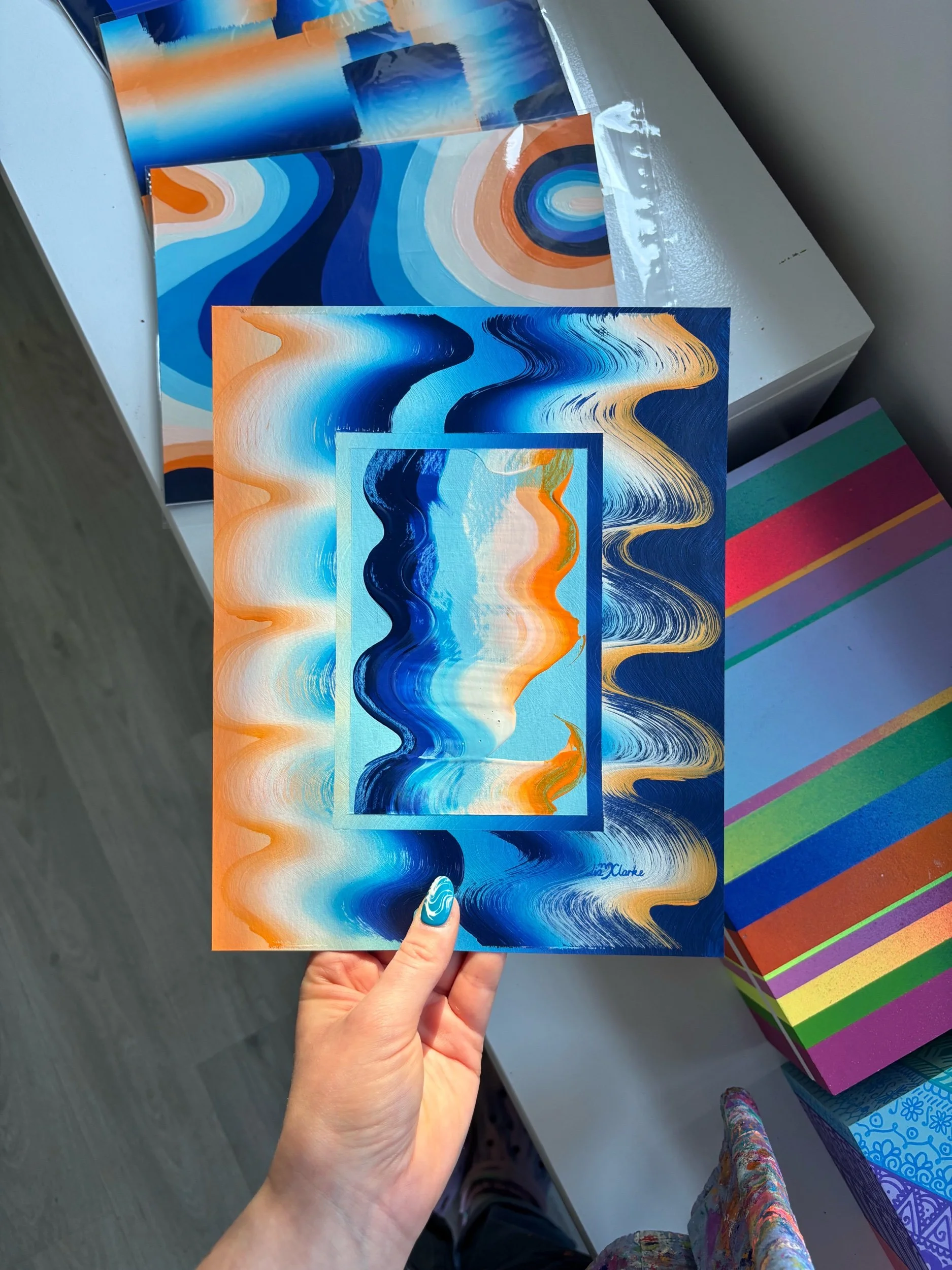 Brushstroke Study No. 23 - 8"10" on Paper